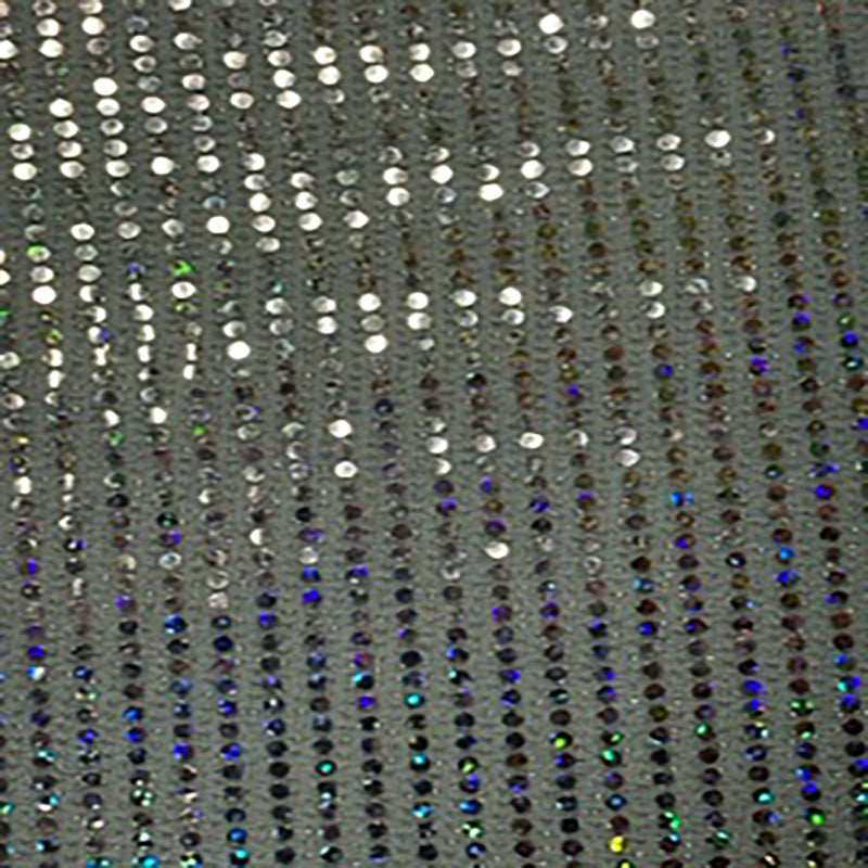 Sequins Radiant Linear Poly 4-Way Stretch Fabric | Spandex Palace