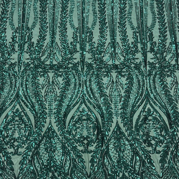 Anault Damask Stretch Sequins Fabric