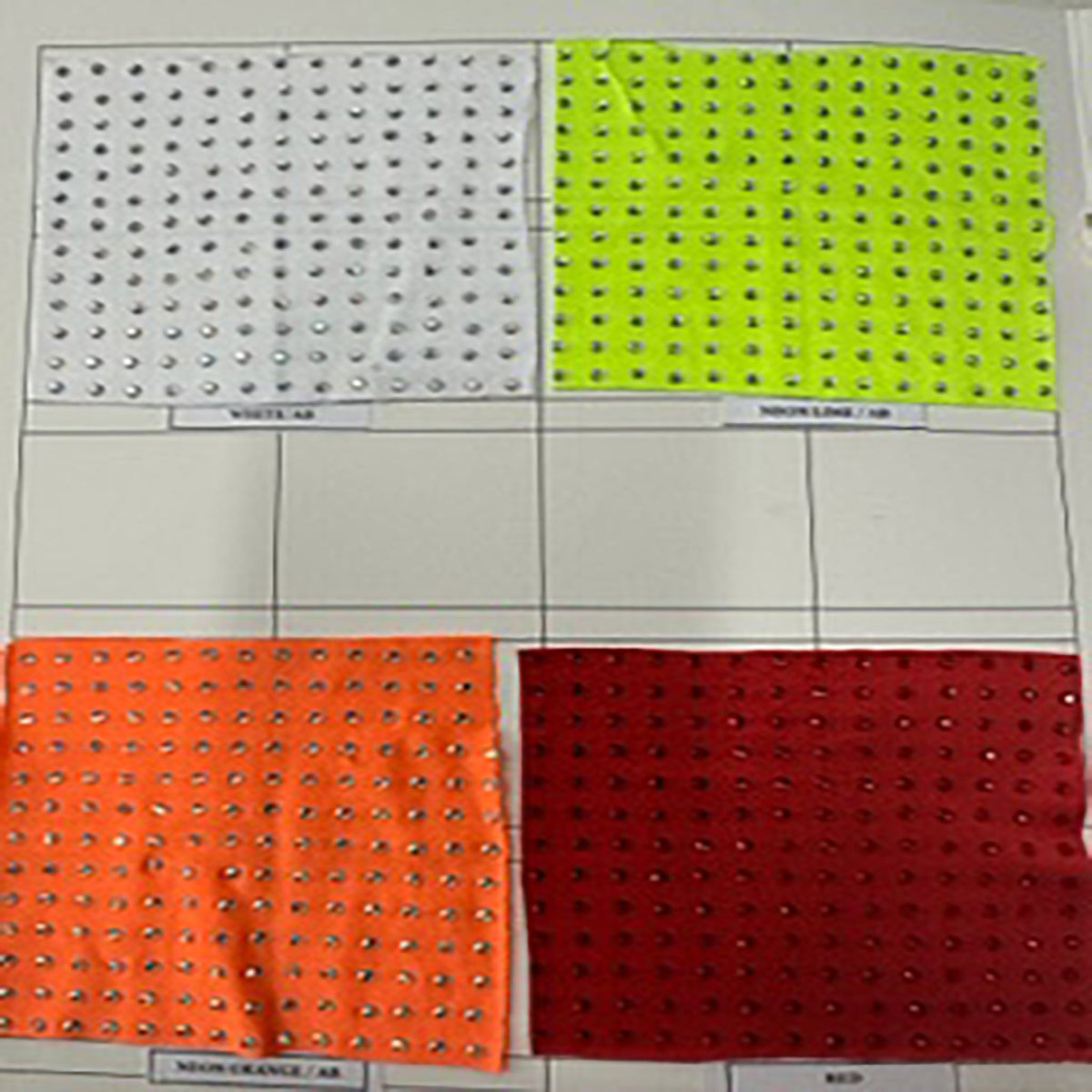Rhinestone 4 Way Stretch Fabrics Color Card | Spandex Palace