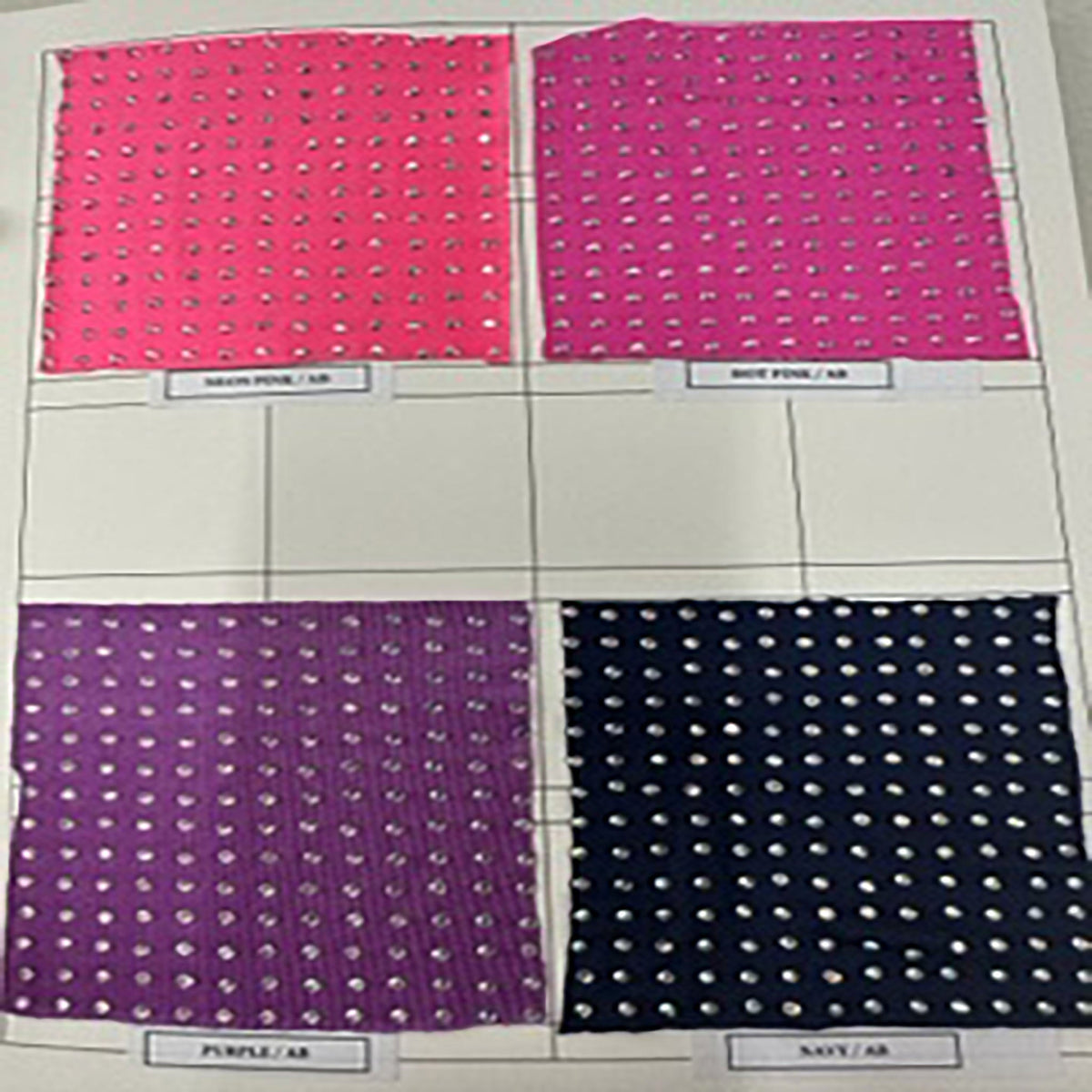 Rhinestone 4 Way Stretch Fabrics Color Card | Spandex Palace