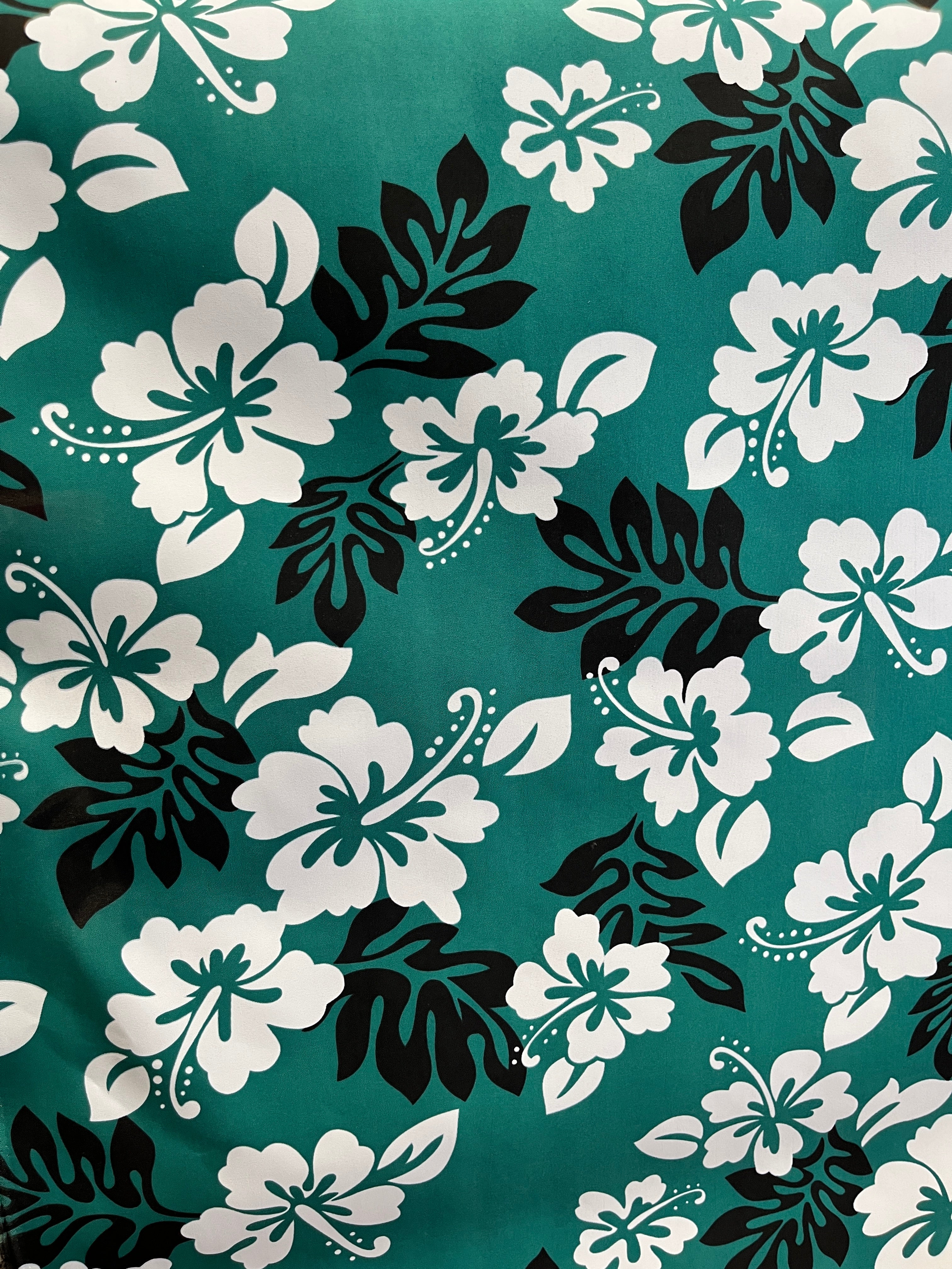 South Pacific Islander Flowers Polyester Fabric  | Islands Fabric