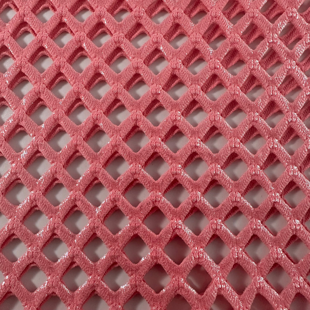 Fishnet Diamond Foil 2-Way Polyester Spandex Fabric | Spandex Palace
