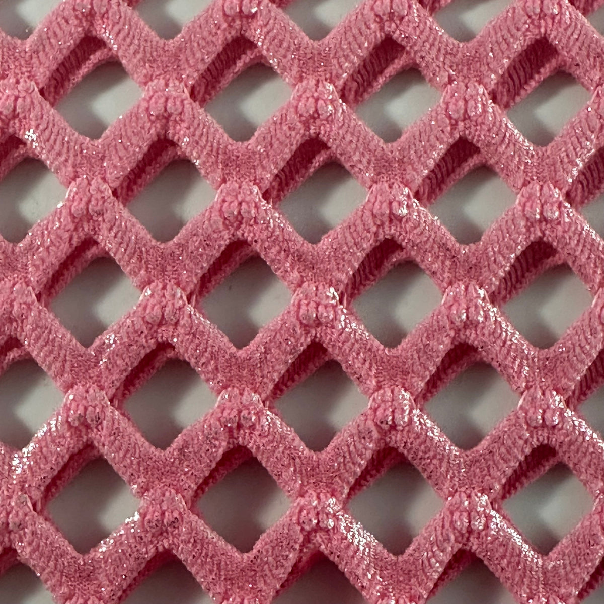 Fishnet Diamond Foil 2-Way Polyester Spandex Fabric | Spandex Palace