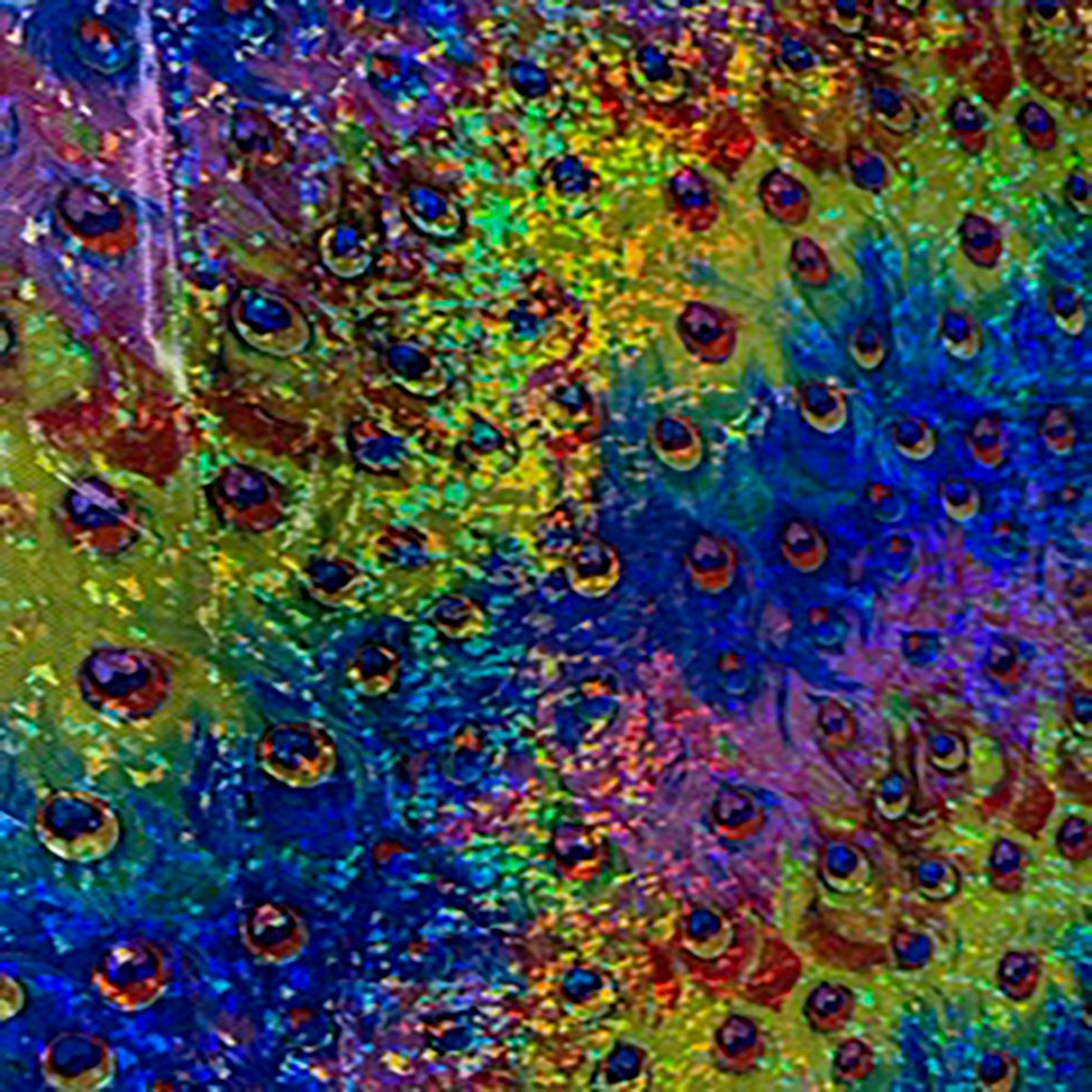 Peacock Digital Print 4-Way Poly Spandex Fabric | Spandex Palace