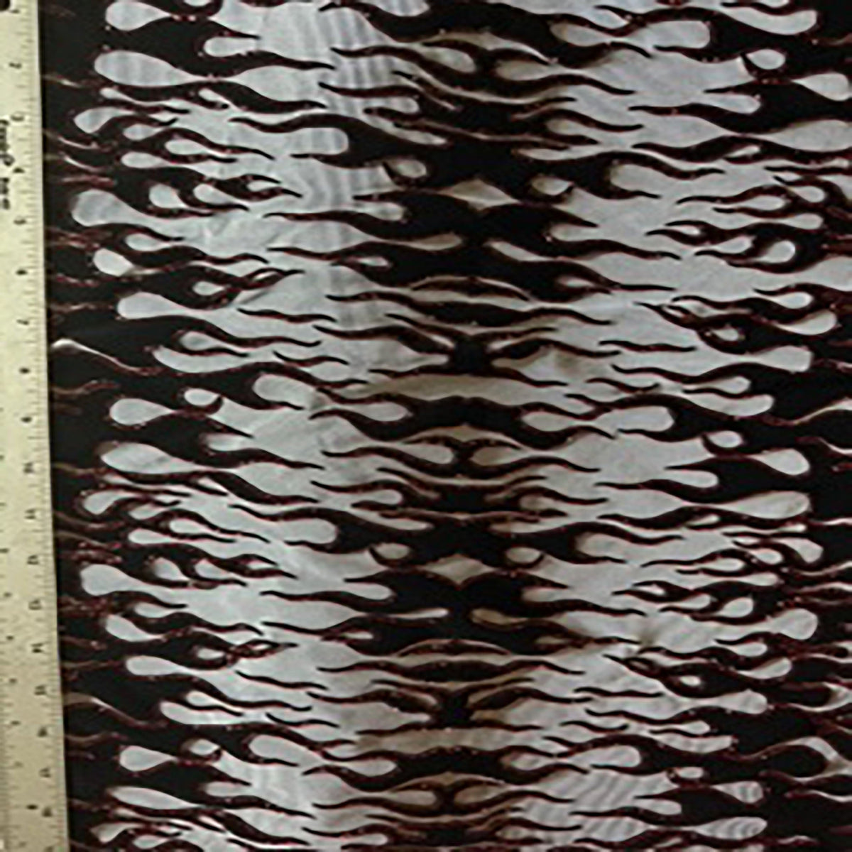 Mesh Nylon Spandex 4-Way Glitter Flame Stretch Fabric | Spandex Palace