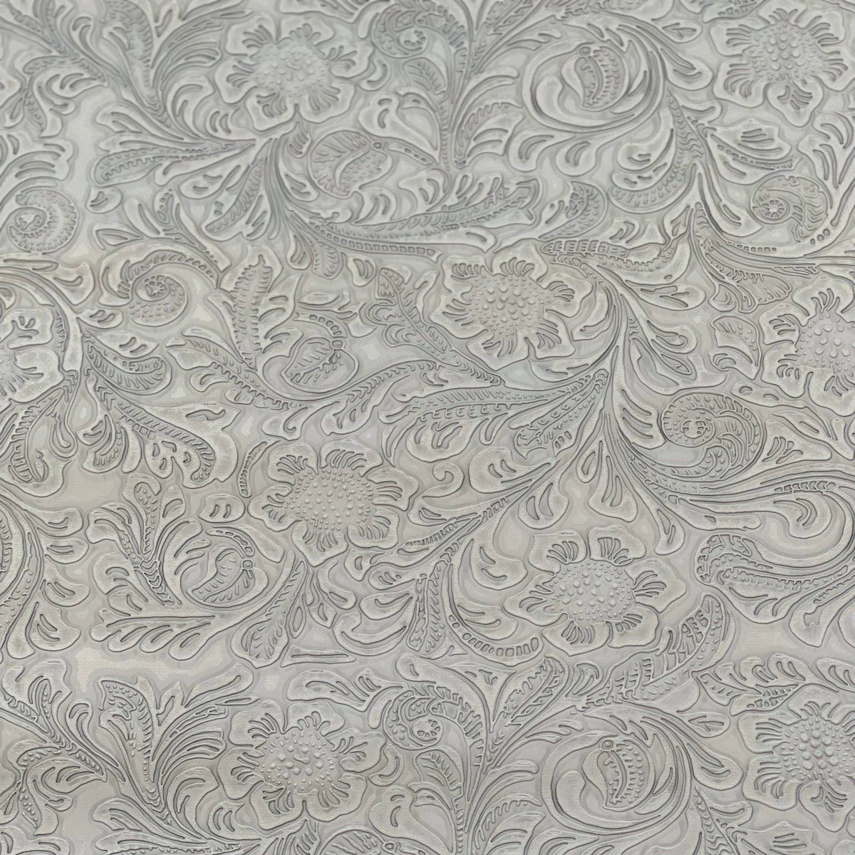 Western Floral PU Faux Leather Vinyl Fabric