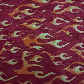 Elite Flame Print Flex Polyester Spandex Fabric | Spandex Palace
