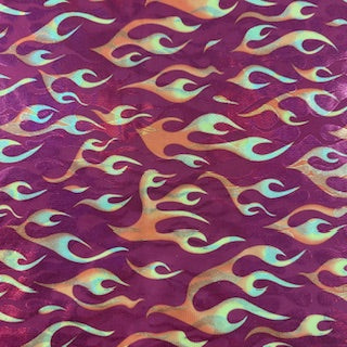 Elite Flame Print Flex Polyester Spandex Fabric | Spandex Palace
