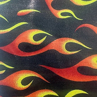 Elite Flame Print Flex Polyester Spandex Fabric | Spandex Palace