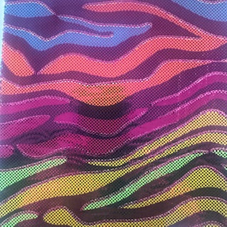 4-Way Stretch Fantastic Fever Foil Polyester Spandex Fabric | Spandex Palace