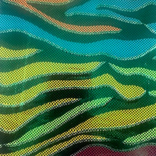 4-Way Stretch Fantastic Fever Foil Polyester Spandex Fabric | Spandex Palace