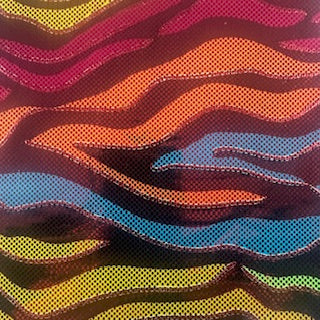 4-Way Stretch Fantastic Fever Foil Polyester Spandex Fabric | Spandex Palace