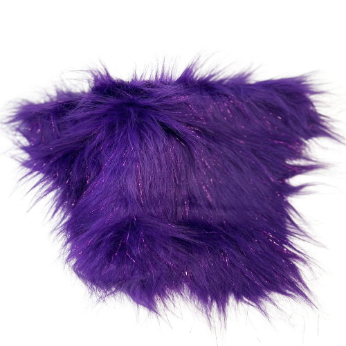 Tinsel Sparkle Glitter Long Pile Shaggy Faux Fur Fabric