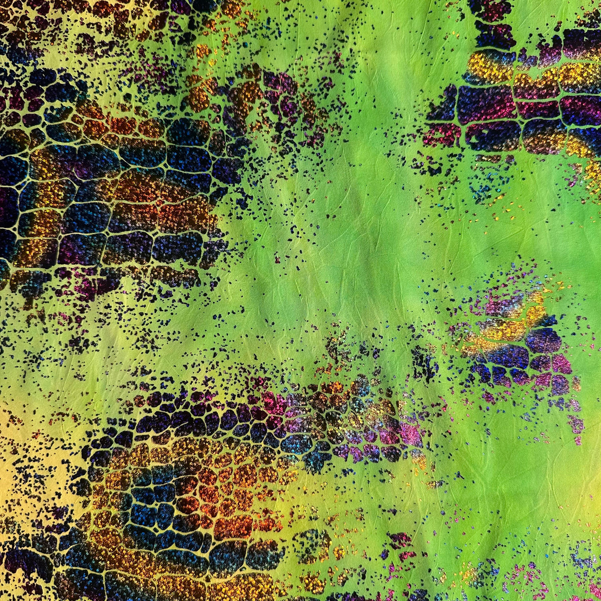 Artisan Luminous Peel Snake Print Nylon Flex Fabric | Spandex Palace