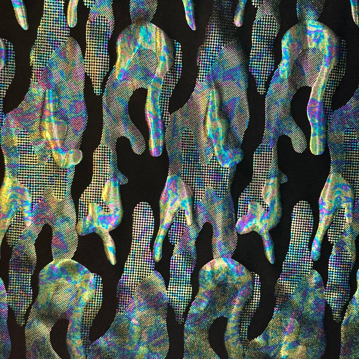 Army Stealth Foil Poly Spandex Stretch Fabric | Spandex Palace