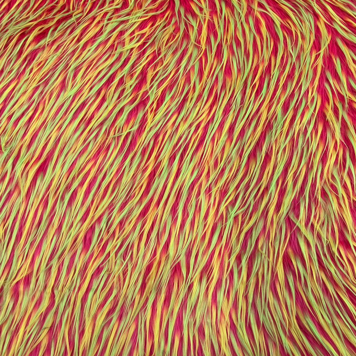 Three Spike Shaggy Faux Fur Fabric