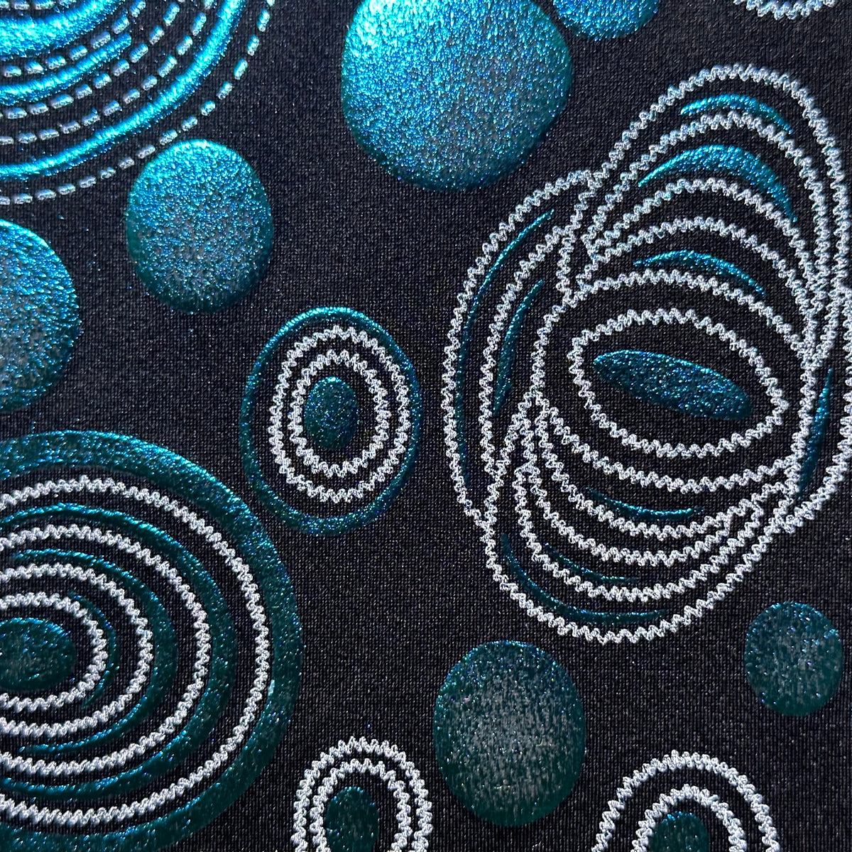 Whimsical Shimmer Galaxy 4-Way Stretch Nylon  Fabric | Spandex Palace