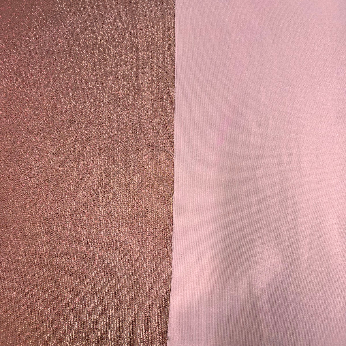 Iridescent Glitter Lurex Faux Satin Fabric