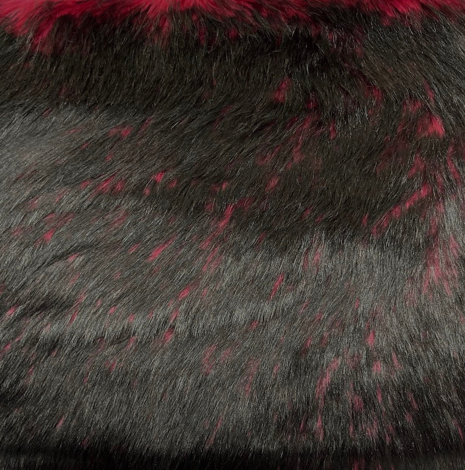 Husky Print Long Pile Shaggy Faux Fur Fabric