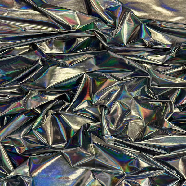 Metallic Iridescent Foil Spandex Fabric