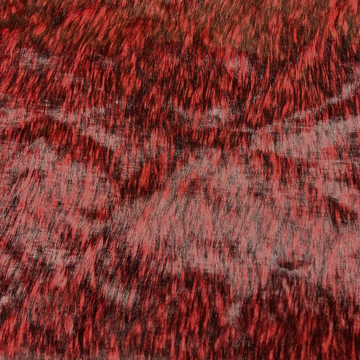 Husky Print Long Pile Shaggy Faux Fur Fabric