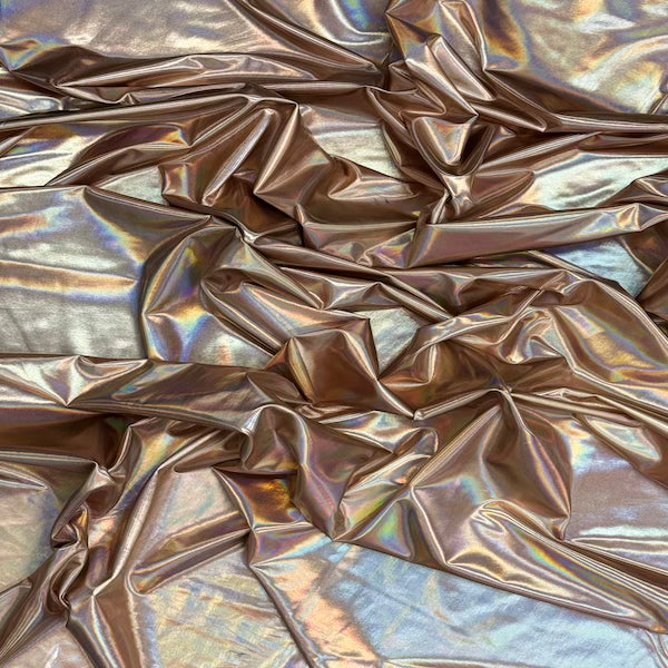 Metallic Iridescent Foil Spandex Fabric