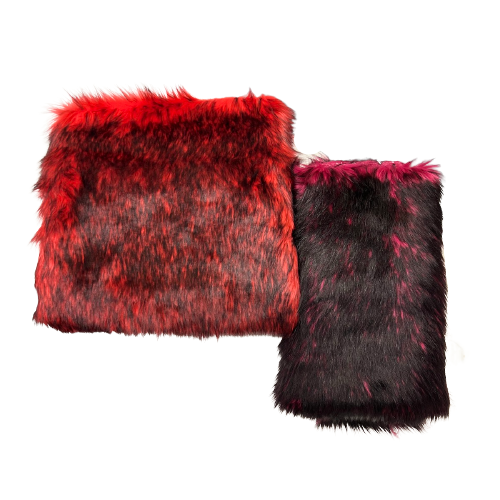 Husky Print Long Pile Shaggy Faux Fur Fabric