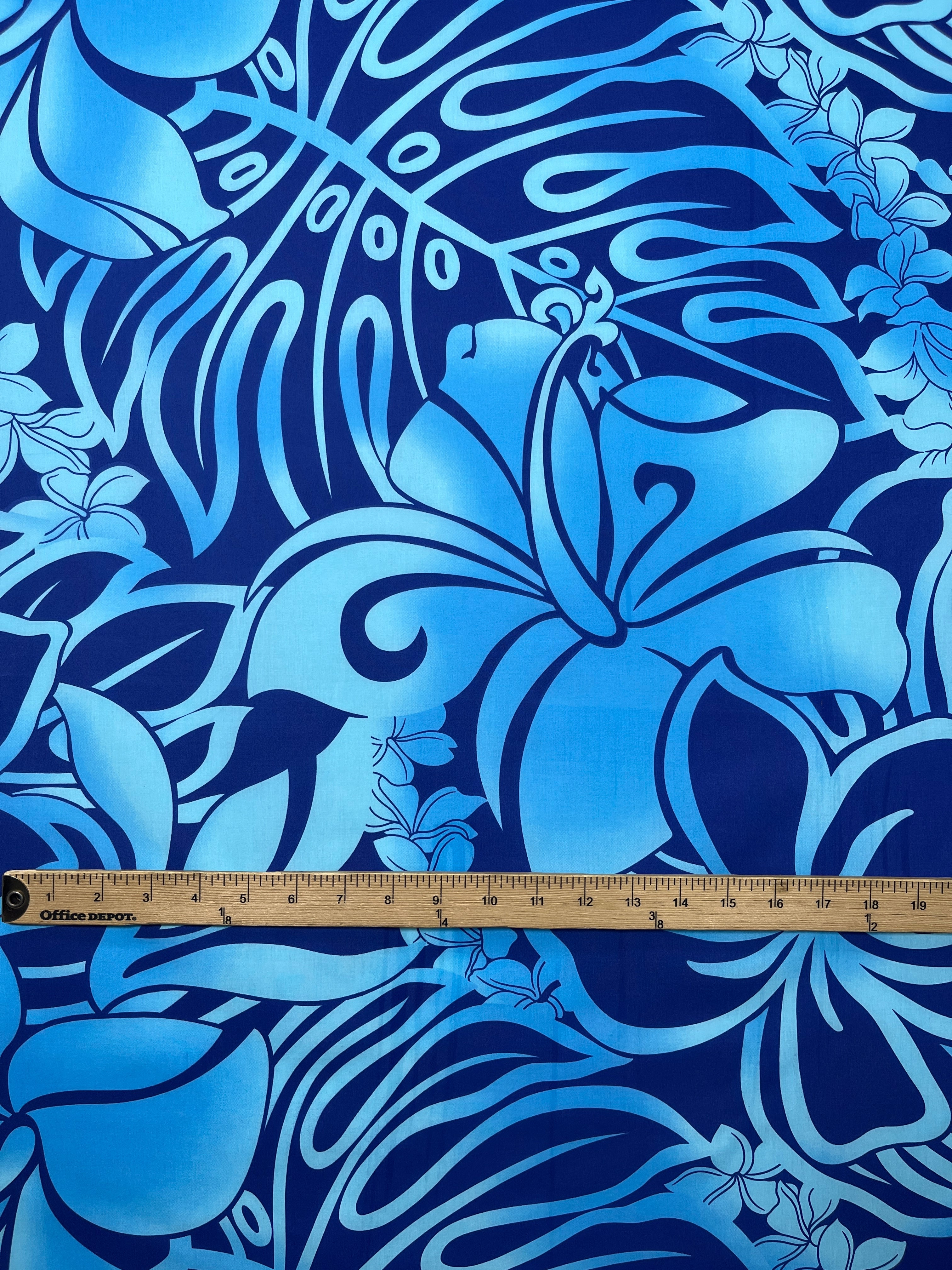 Tropical Flower Paradise Poly Cotton Fabric | Islands Fabric