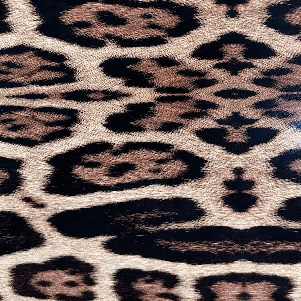 Animal Print PU Stretch Faux Leather Apparel Vinyl Fabric