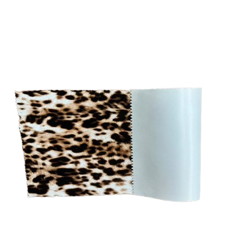 Animal Print PU Stretch Faux Leather Apparel Vinyl Fabric