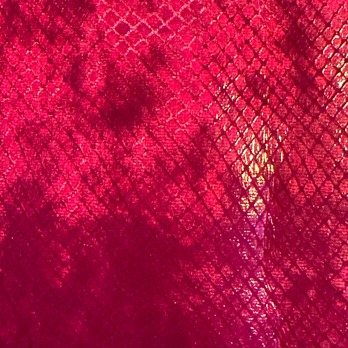 Shimmering Diamond Quilted Polyester Flex Fabric | Spandex Palace