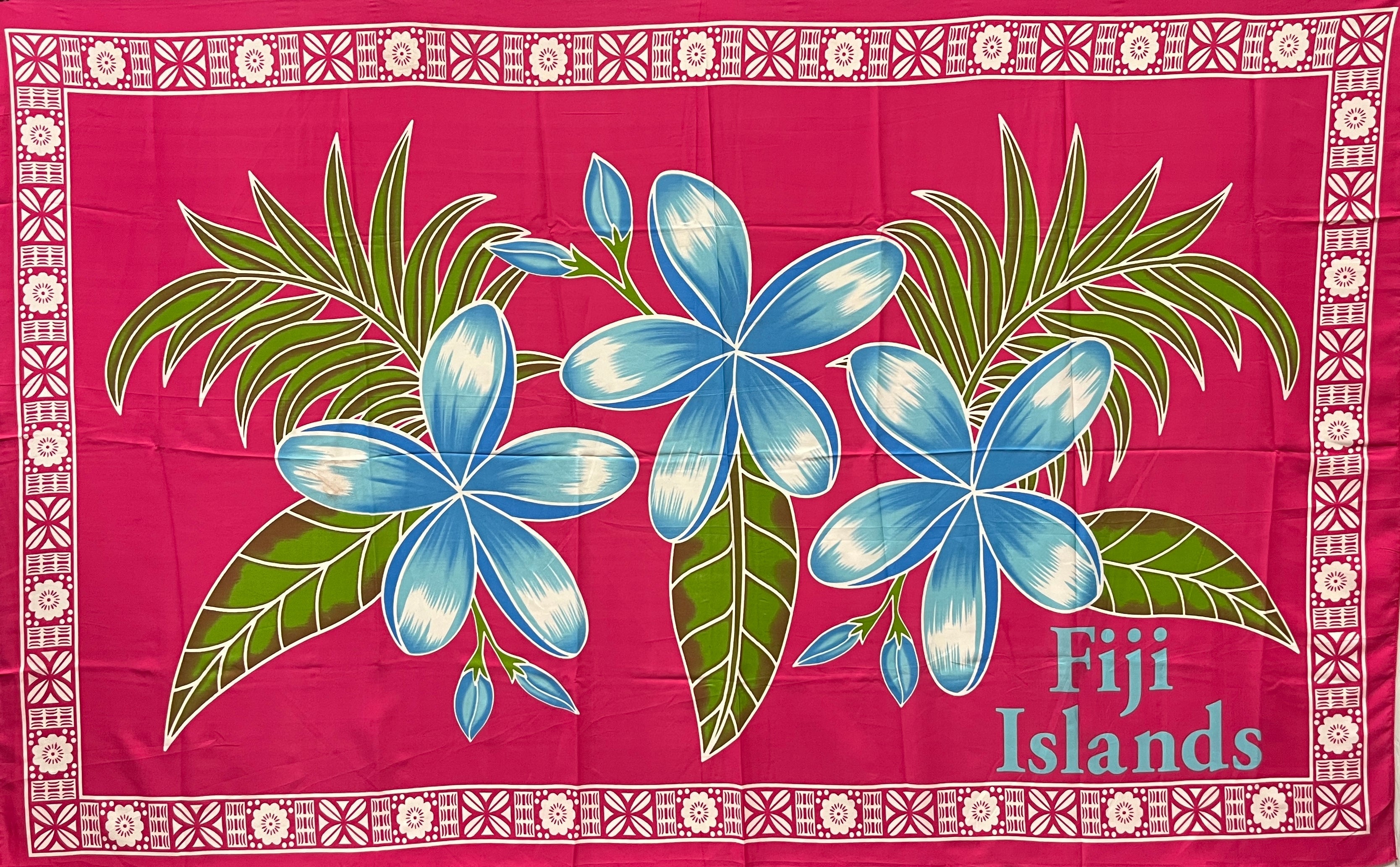 Plumeria Fiji Islands Sarong | Islands Fabric