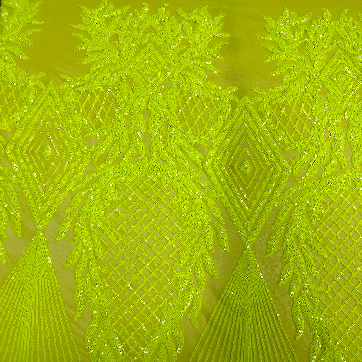 Alpica Geometric Stretch Sequins Fabric