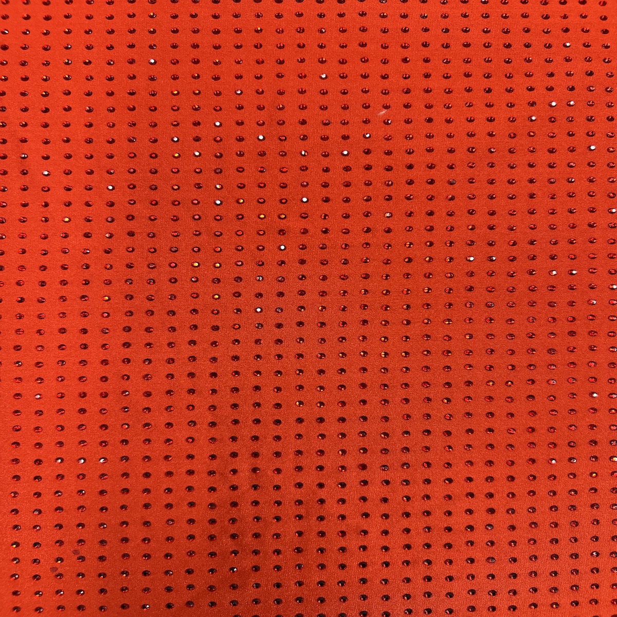 Iridescent AB Rhinestone Spandex Fabric
