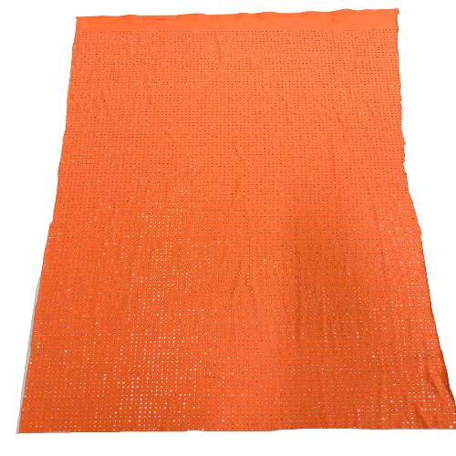 Iridescent AB Rhinestone Spandex Fabric