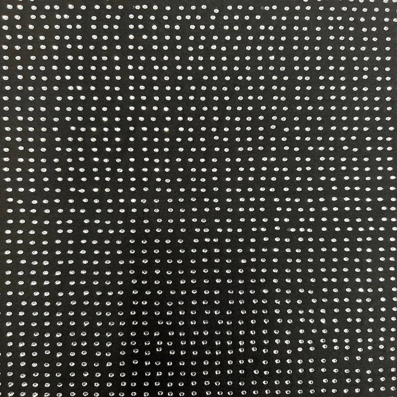 Iridescent AB Rhinestone Spandex Fabric