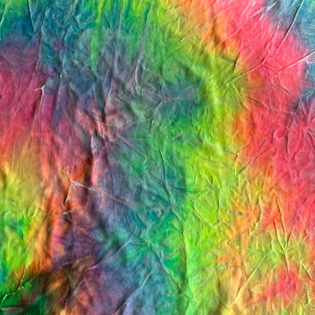 Radiant Psychedelic Velvet Polyester Spandex Fabric | Spandex Palace