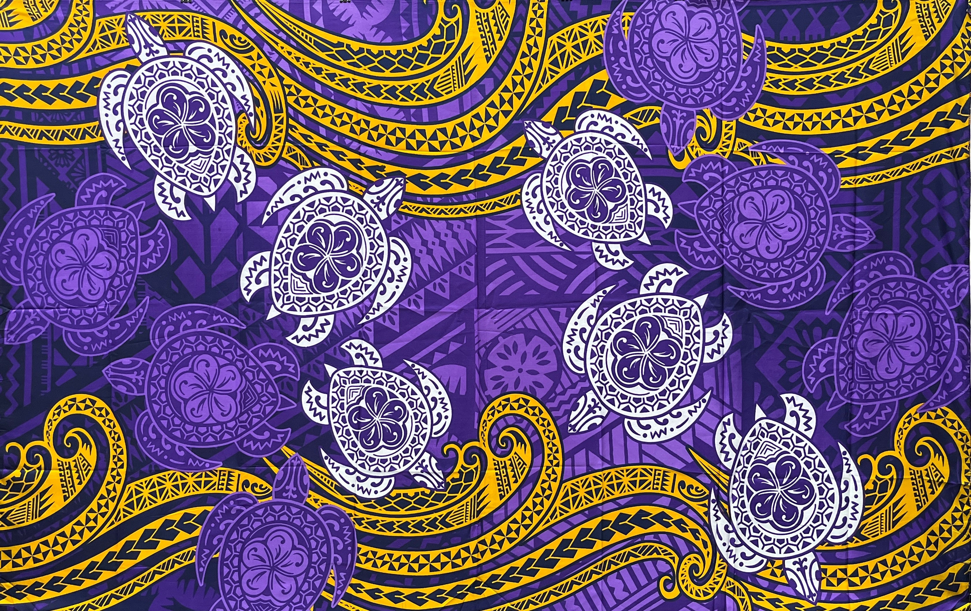 Turtles Traditional Tattoo Sarong | Islands Fabric