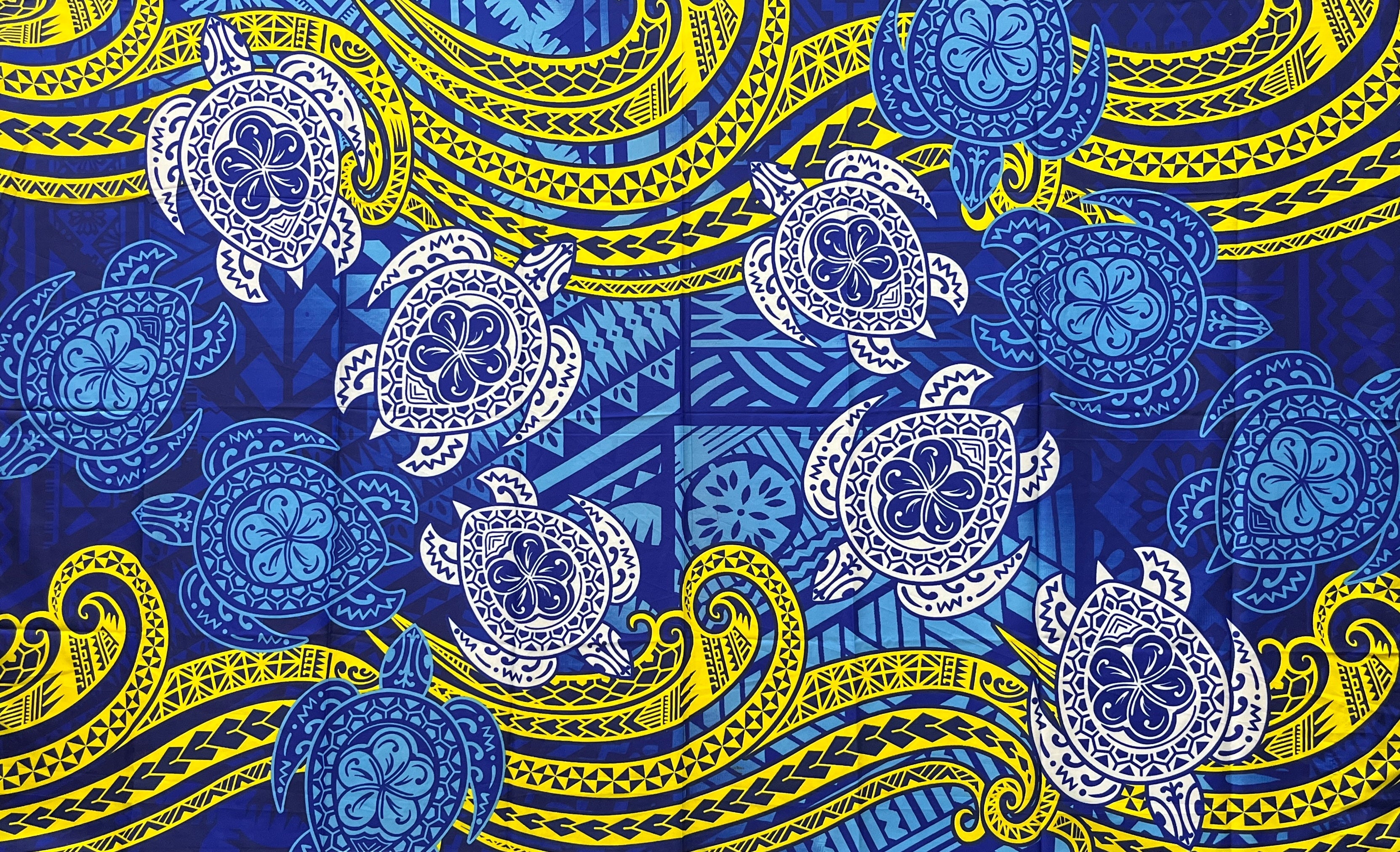 Turtles Traditional Tattoo Sarong | Islands Fabric