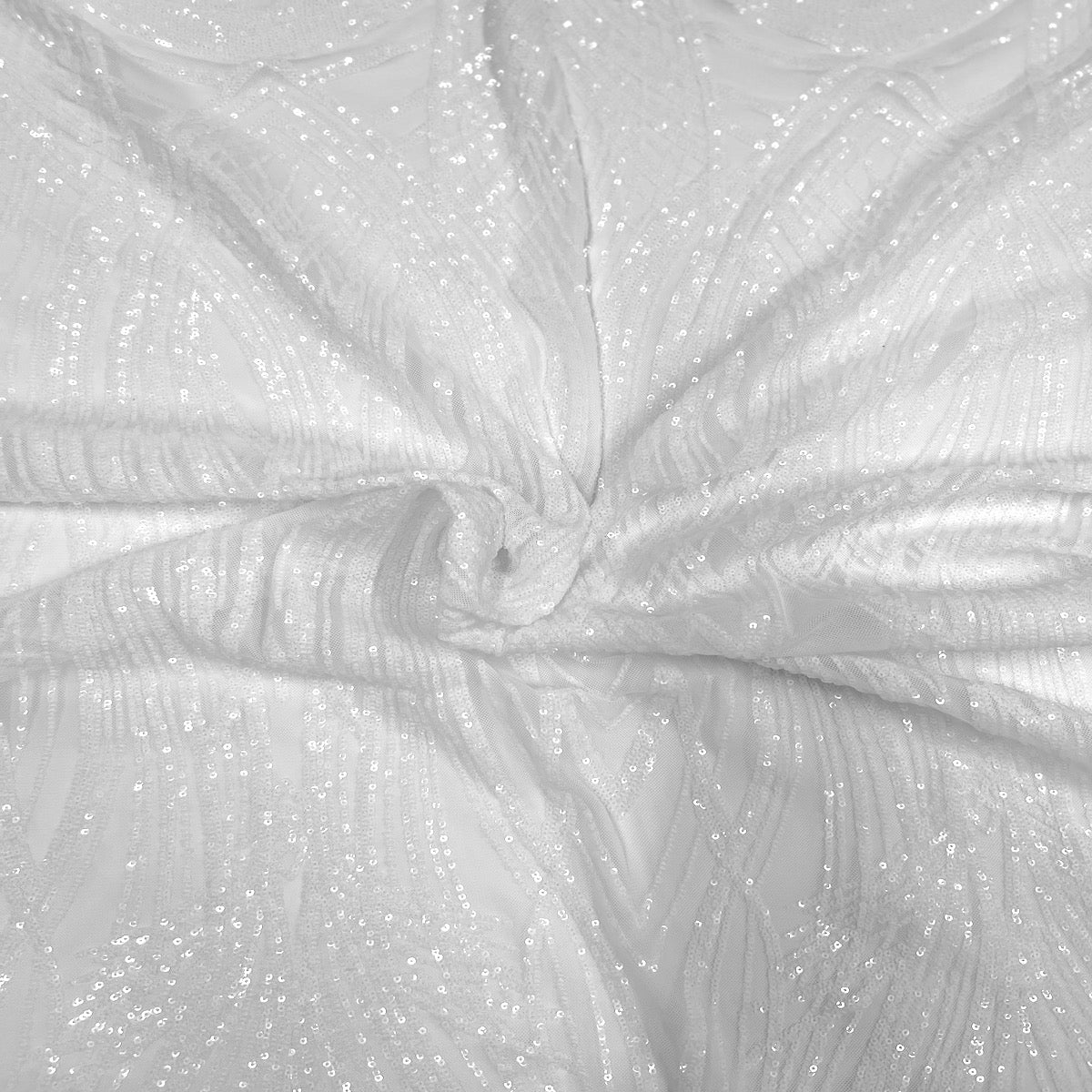 Selena Wave Stretch Sequins Fabric