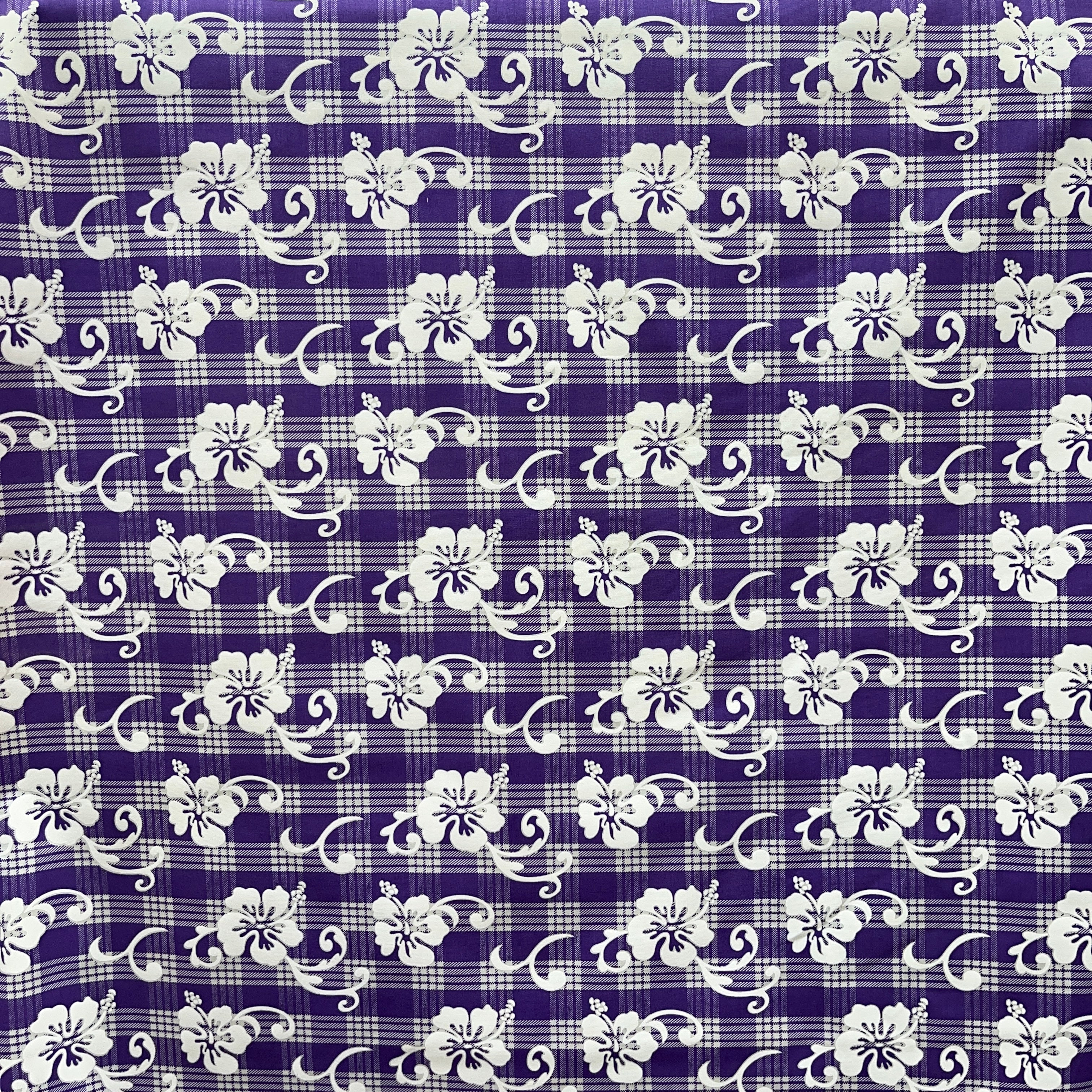 Hibiscus Palaka Cotton Fabric | Islands Fabric