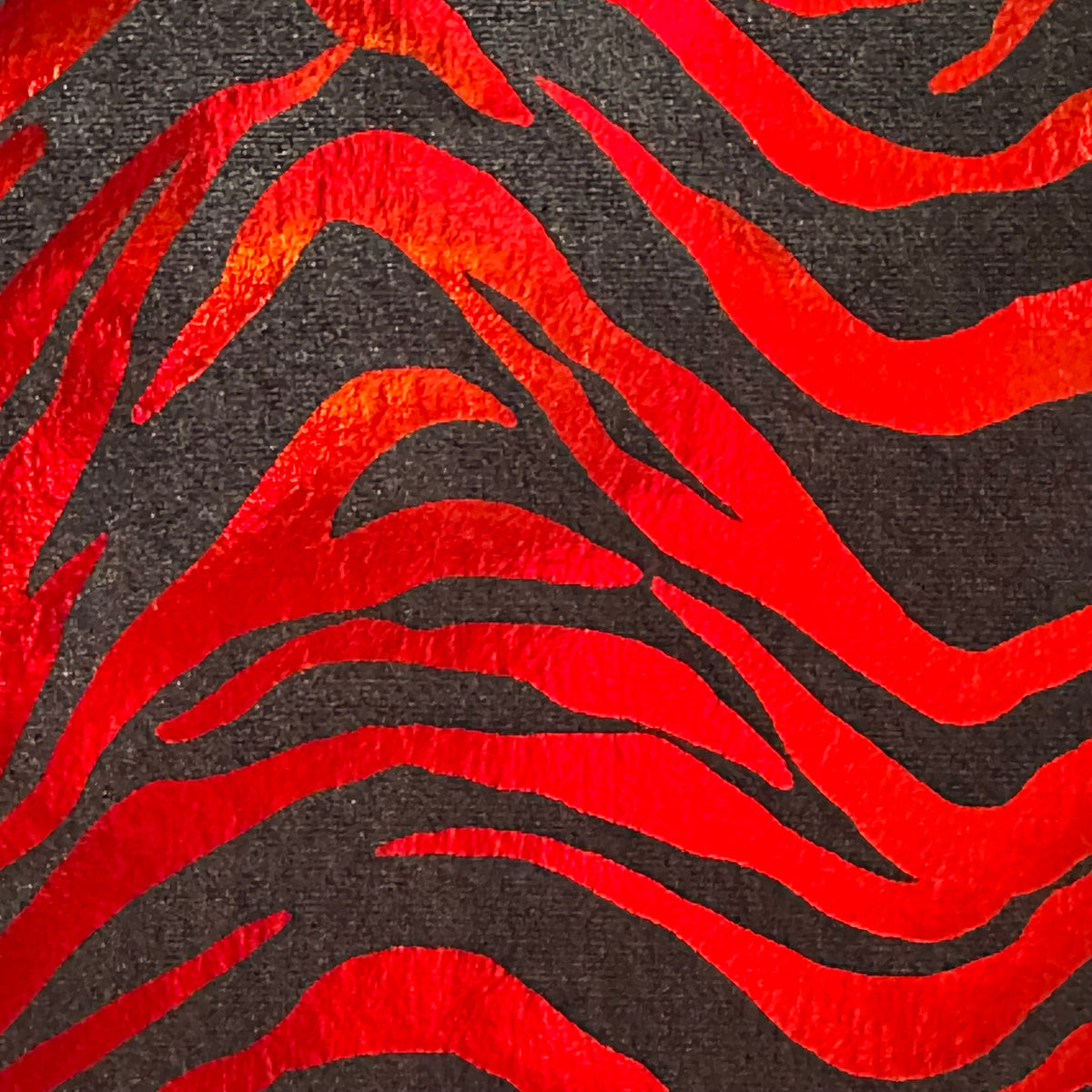 Velvet Zebra Hologram Foil Poly Spandex Stretch Fabric| Spandex Palace