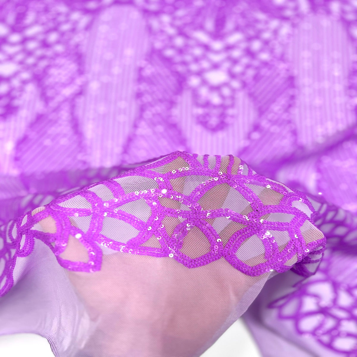 Bella Bee Stretch Sequins Fabric