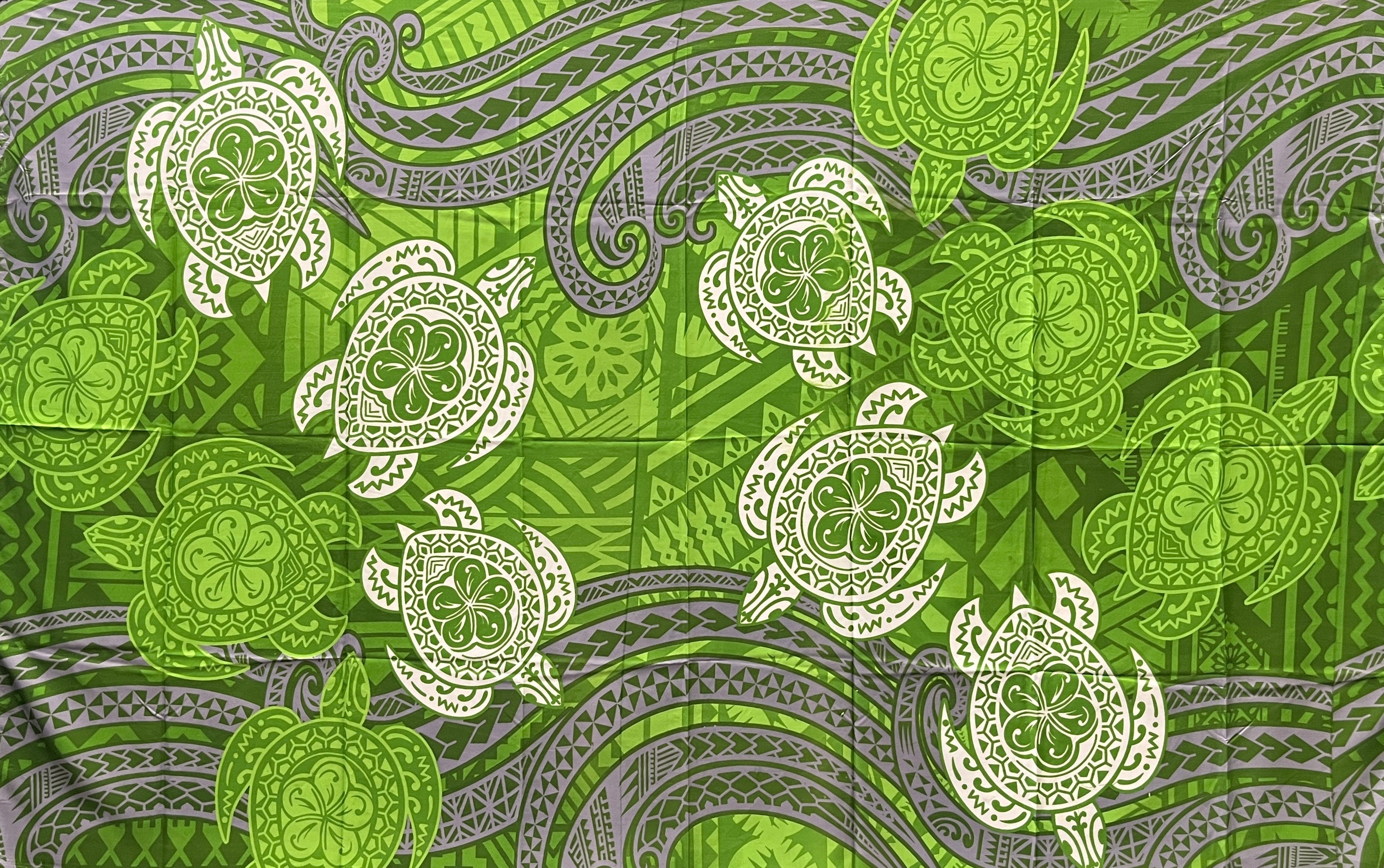 Turtles Traditional Tattoo Sarong | Islands Fabric
