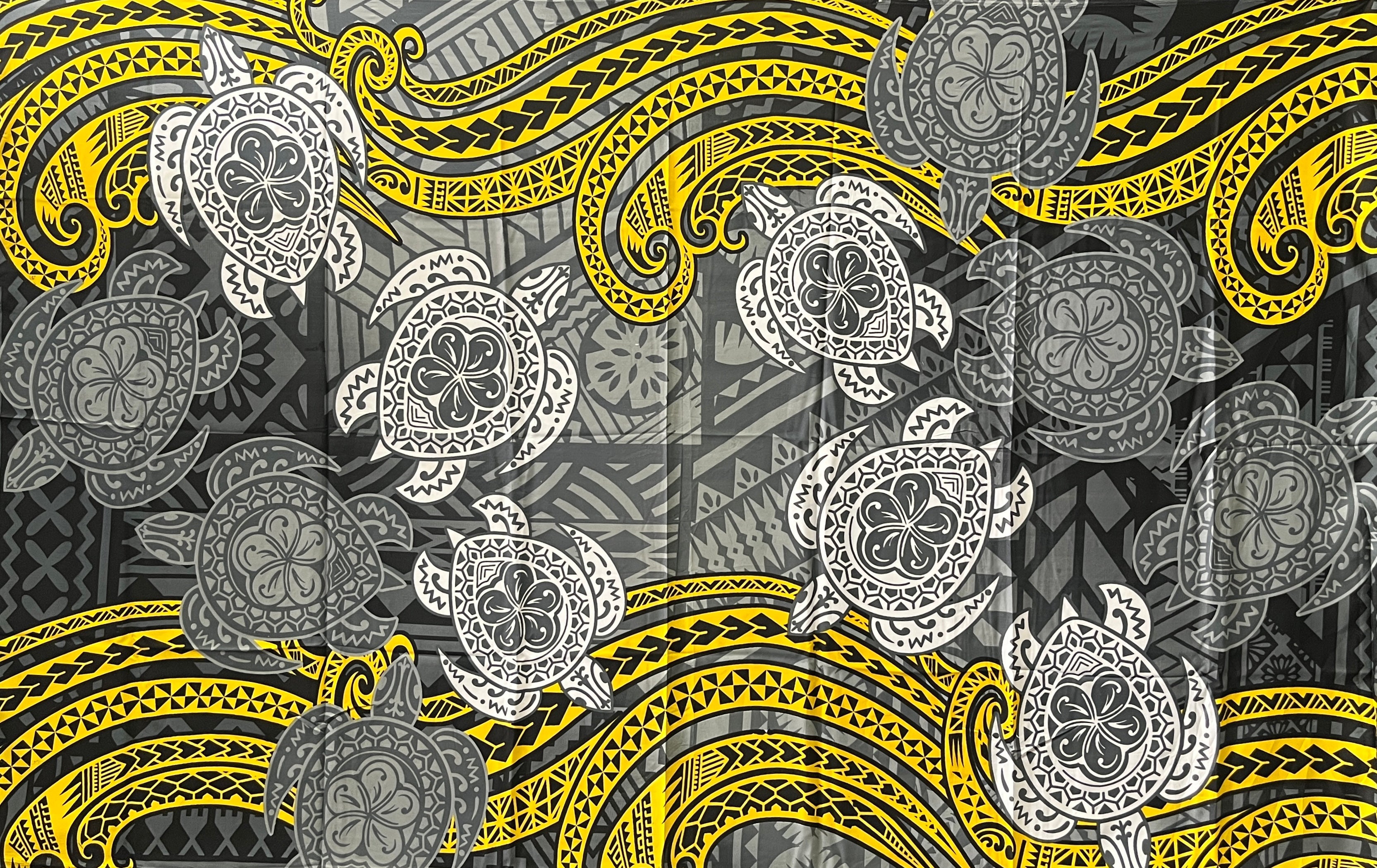 Turtles Traditional Tattoo Sarong | Islands Fabric