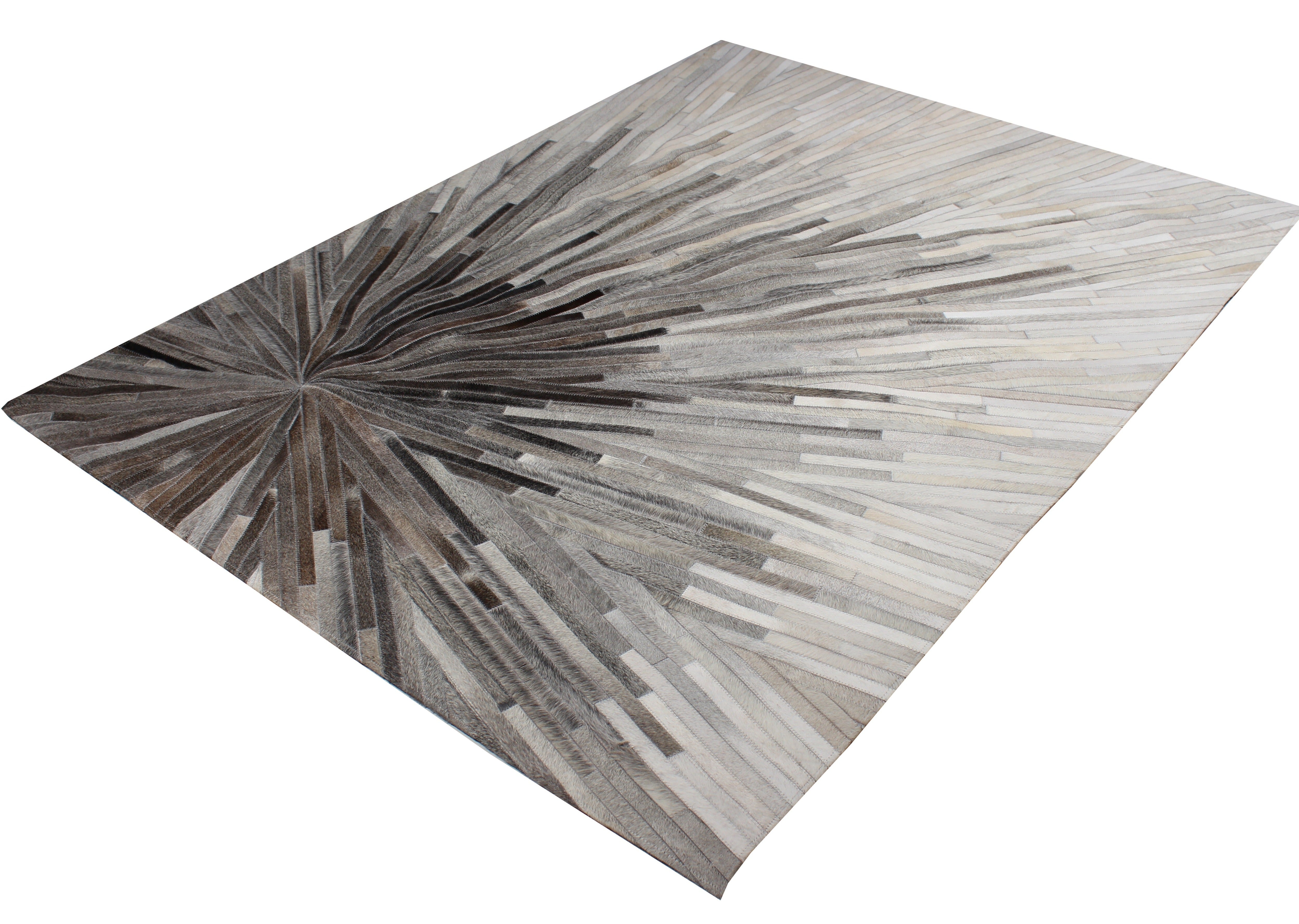 Leather Patchwork Cowhide Area Rug