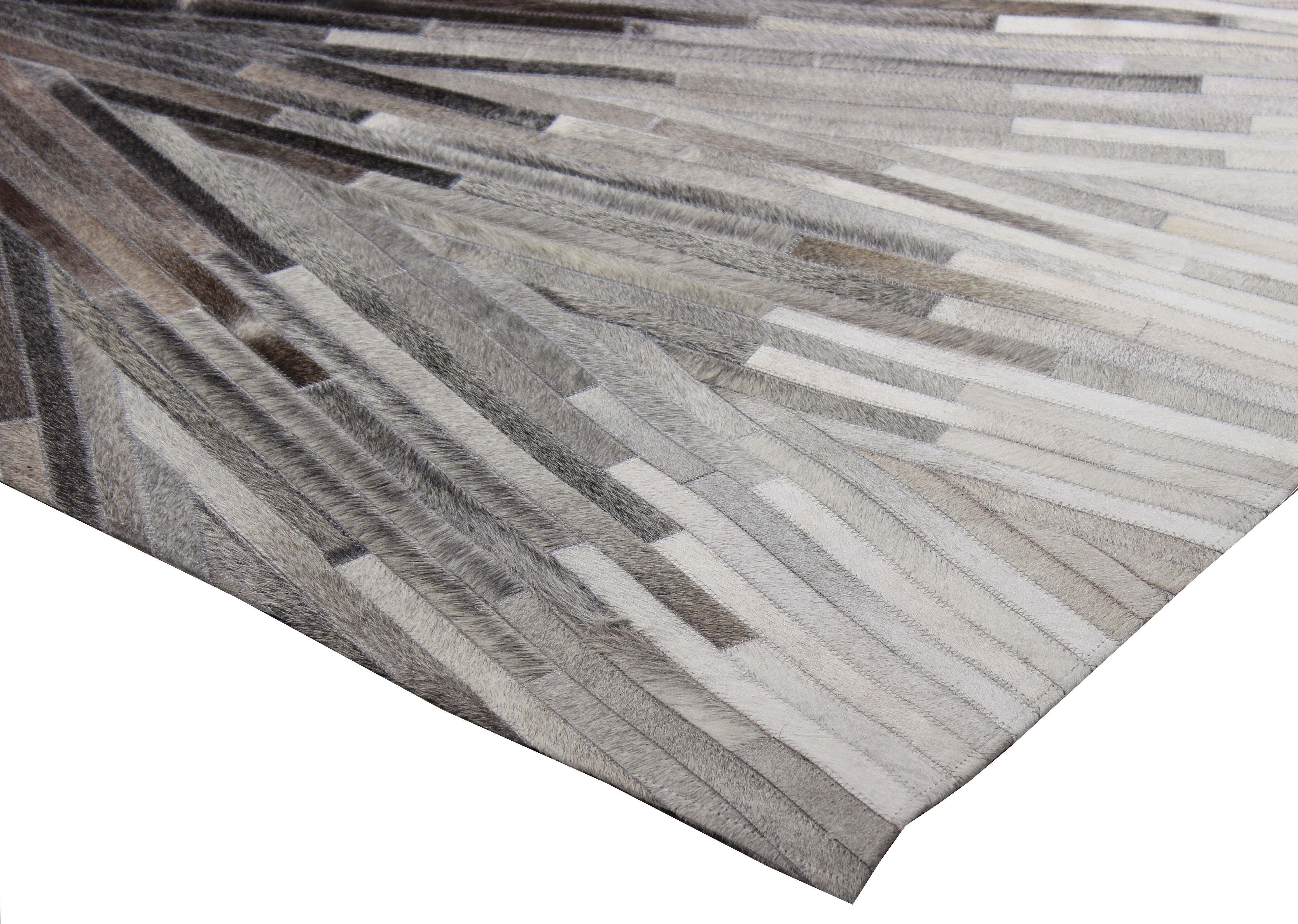 Leather Patchwork Cowhide Area Rug