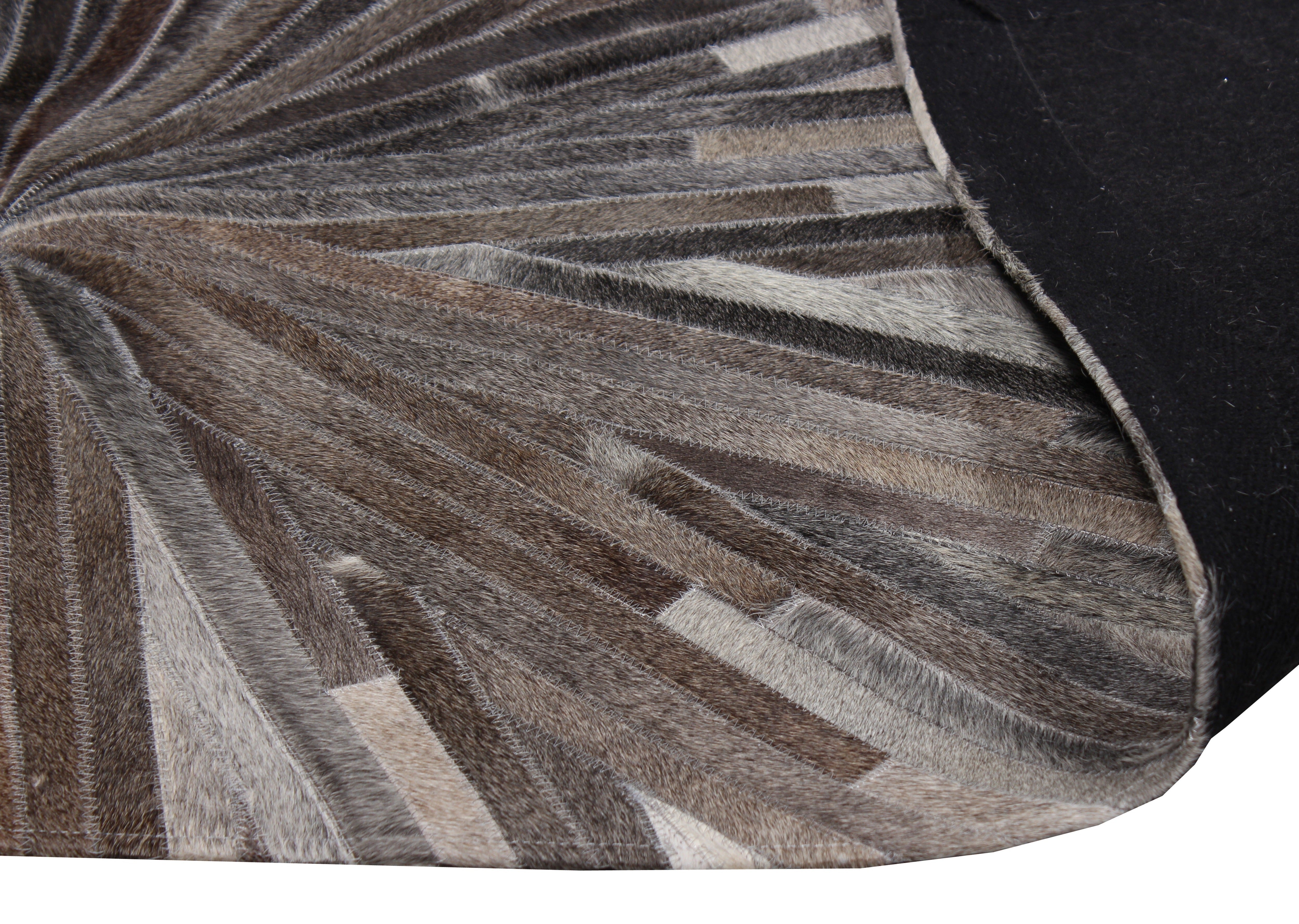 Leather Patchwork Cowhide Area Rug