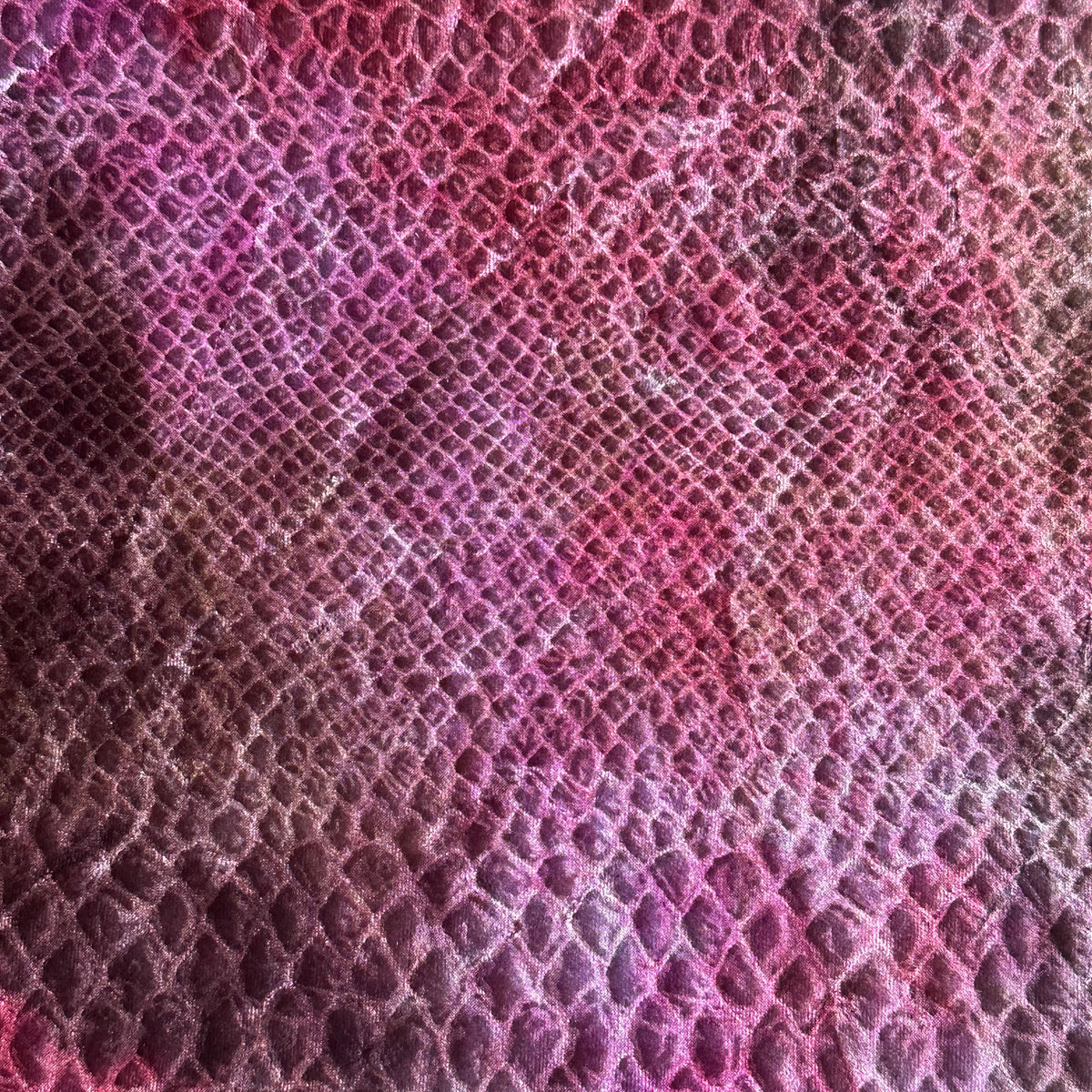 Medusa Velvet Foil Polyester Spandex Fabric | Spandex Palace
