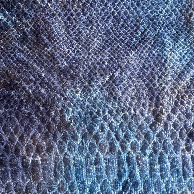 Medusa Velvet Foil Polyester Spandex Fabric | Spandex Palace